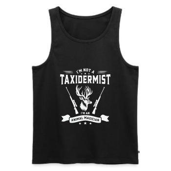 Taxidermist Taxidermy Mounting Stuffing - Men's Premium Organic Tank Top - black - Front - AI Model Male 178 light (178cm)
