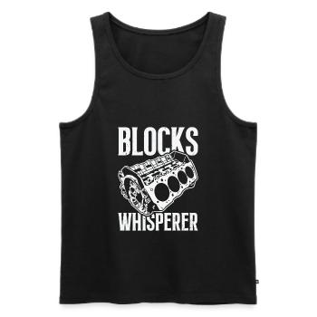 Muscle Car Enthusiast Car Guy Classic Cars Lover - Men's Premium Organic Tank Top - black - Front - Michal (187cm)