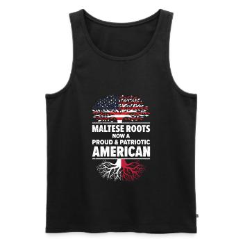 Maltais American Patriot États-Unis cultivé - Débardeur bio Premium Homme - noir - Devant - Michal (187cm)