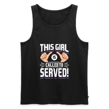 Mormonen LDS Missionar Dieses Mädchen ist berufen - Männer Premium Bio Tank Top - Schwarz - Vorne - AI Model Male 178 light (178cm)