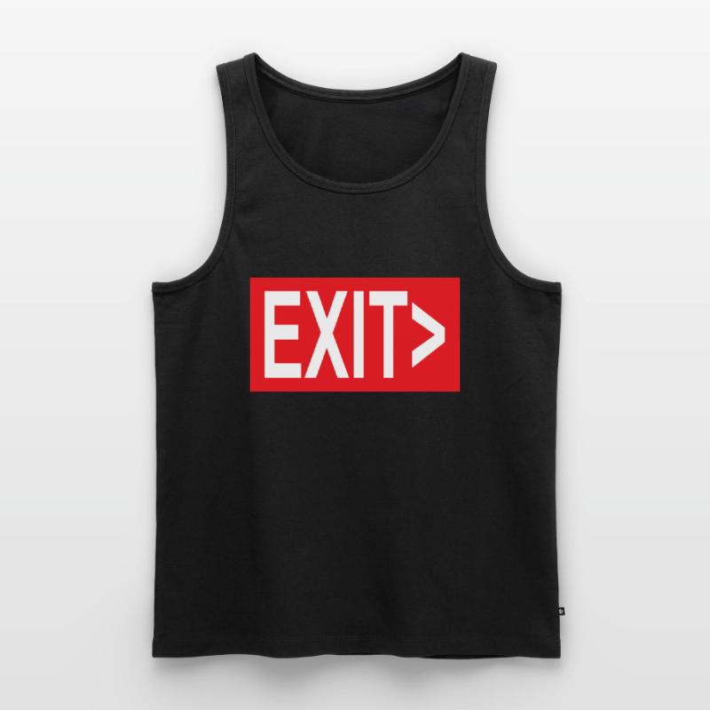 Exit / Exit / Emergency Exit Men's Premium Organic Tank Top
