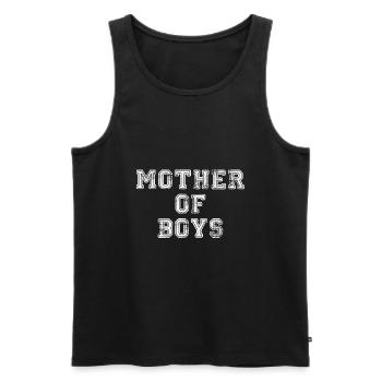 MĂ¨re de garĂ§ons - Débardeur bio Premium Homme - noir - Devant - Michal (187cm)