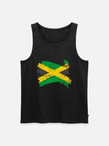 Jamaica Flag - Men's Premium Organic Tank Top - black
