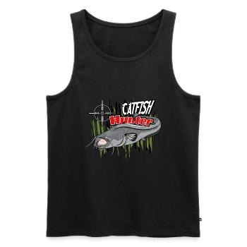Welsjäger - Männer Premium Bio Tank Top - Schwarz - Vorne - Michal (187cm)