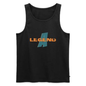 A Legend, Champion's Chronicle - Männer Premium Bio Tank Top - Schwarz - Vorne - AI Model Male 178 light (178cm)