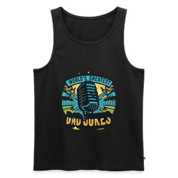 World's Greatest Dad Jokes - Men's Premium Organic Tank Top - black - Front - Michal (187cm)