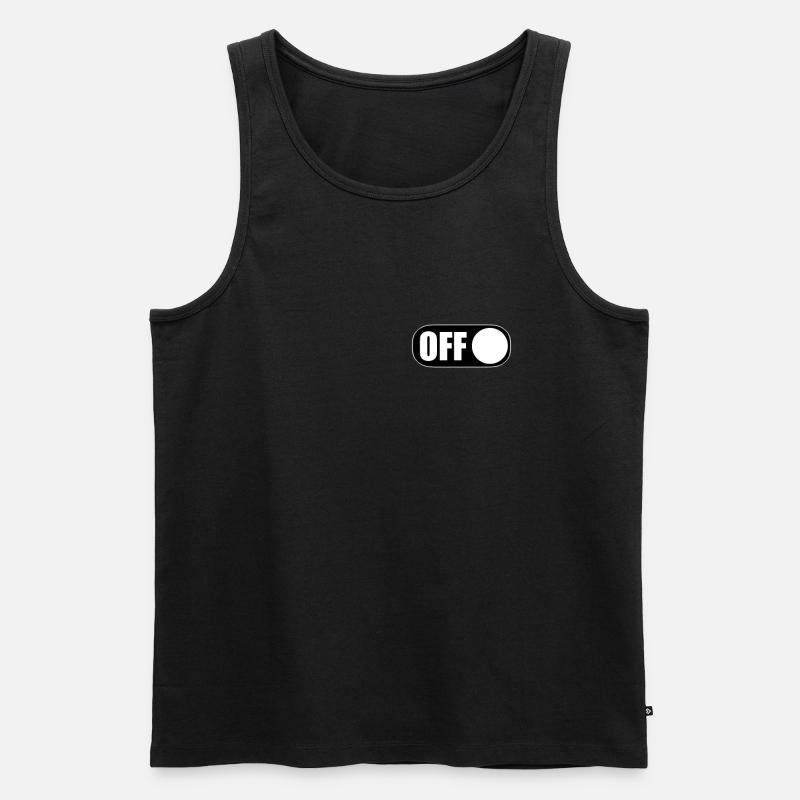 Off On - Männer Premium Bio Tank Top - Schwarz