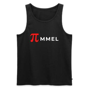 Pi-mmel Shirt - Mathe PI Design, Mathematik, IT - Männer Premium Bio Tank Top - Schwarz - Vorne - Michal (187cm)