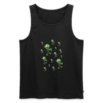 ZOMBIES - ZOMBIE - HALLOWEEN - Männer Premium Bio Tank Top - Schwarz - Vorne - AI Model Male 178 light (178cm)
