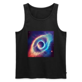 That eye in the sky - Men's Premium Organic Tank Top - black - Front - AI Model Male 178 light (178cm)