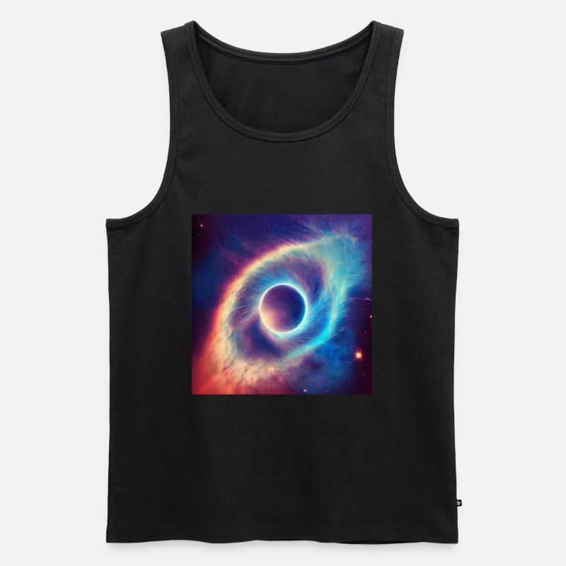Das Auge am Himmel - Männer Premium Bio Tank Top - Schwarz