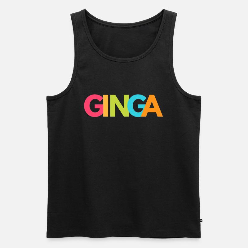 Ginga Capoeira - Männer Premium Bio Tank Top - Schwarz