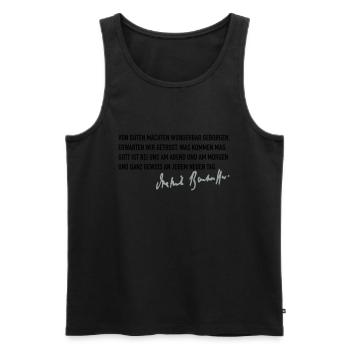Von guten Mächten - Männer Premium Bio Tank Top - Schwarz - Vorne - AI Model Male 178 light (178cm)