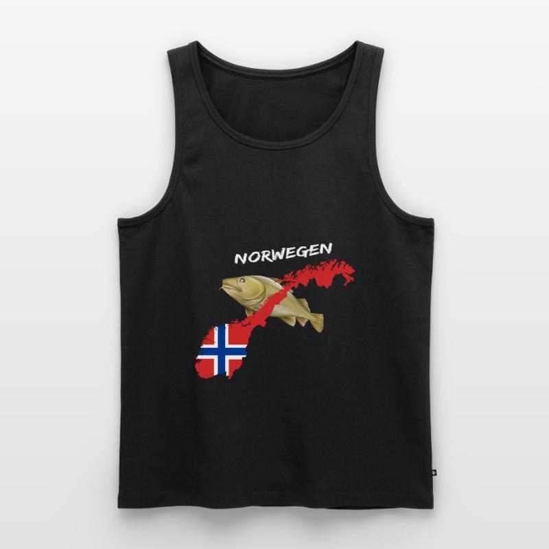 norway cod card cod hunter gift Men's Premium Organic Tank Top