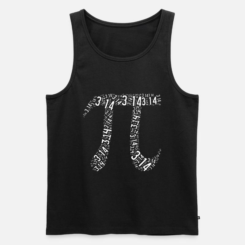 Pi Symbol - Männer Premium Bio Tank Top - Schwarz