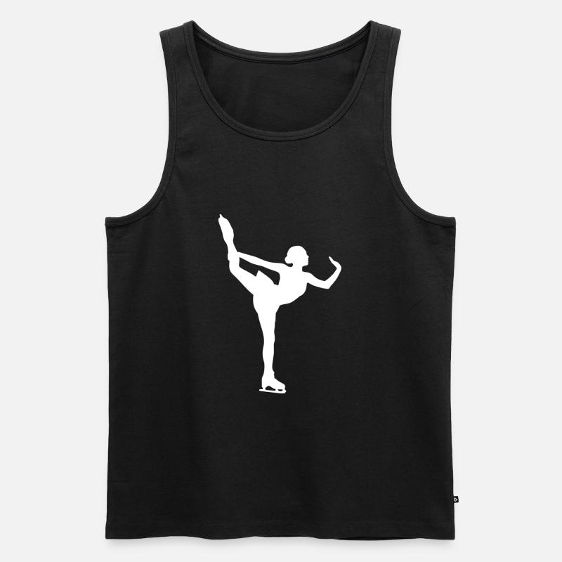 Eisläuferin - Männer Premium Bio Tank Top - Schwarz