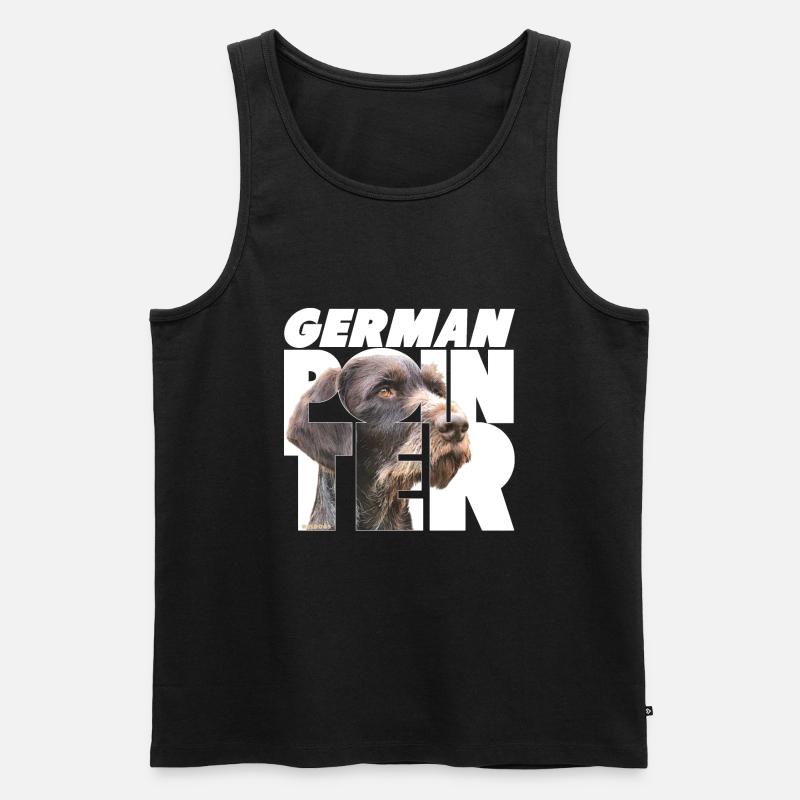Deutscher Zeiger VII - Männer Premium Bio Tank Top - Schwarz
