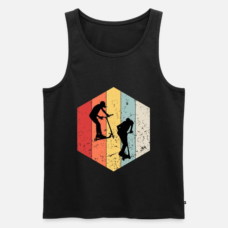Freestyle-Roller - Männer Premium Bio Tank Top - Schwarz