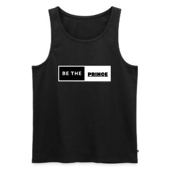 Be The Prince - Männer Premium Bio Tank Top - Schwarz - Vorne - AI Model Male 178 light (178cm)