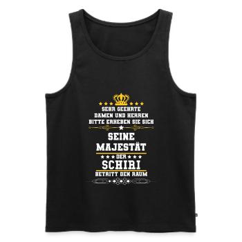Schiedsrichter - Männer Premium Bio Tank Top - Schwarz - Vorne - Michal (187cm)