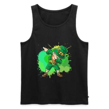 St Patrick´s Day DAB - Männer Premium Bio Tank Top - Schwarz - Vorne - Michal (187cm)