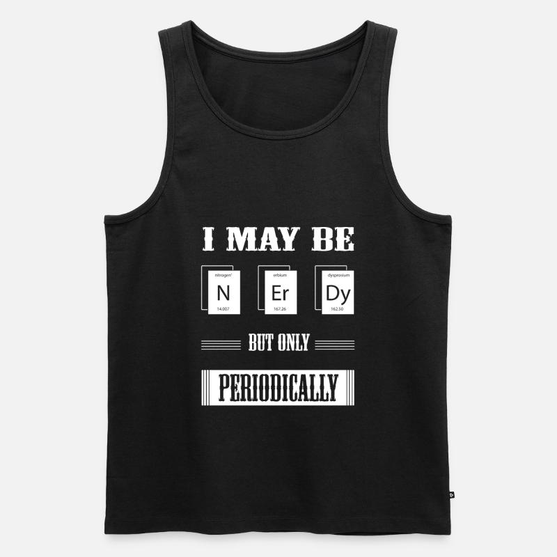 Ich bin ein Nerd - Männer Premium Bio Tank Top - Schwarz
