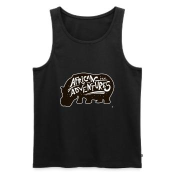 Afrika Abenteuer - Männer Premium Bio Tank Top - Schwarz - Vorne - Michal (187cm)