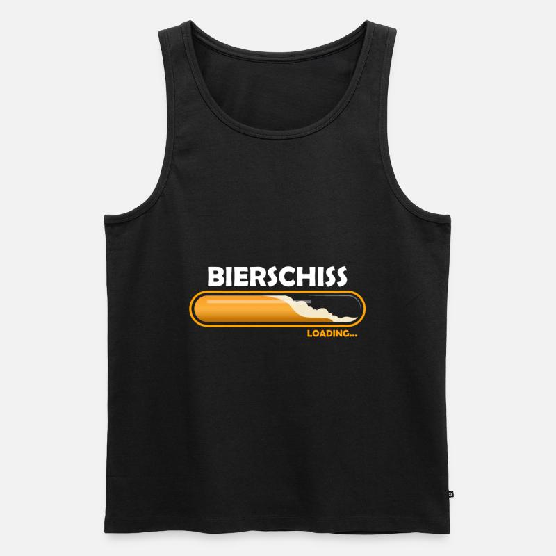 Bierschiss - Männer Premium Bio Tank Top - Schwarz