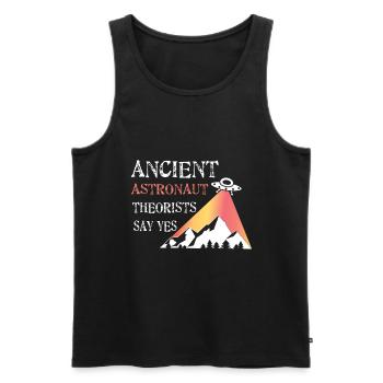 Antike Aliens - Männer Premium Bio Tank Top - Schwarz - Vorne - AI Model Male 178 light (178cm)
