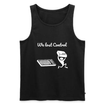 Kein Strg Kontrolle Computer - Männer Premium Bio Tank Top - Schwarz - Vorne - AI Model Male 178 light (178cm)