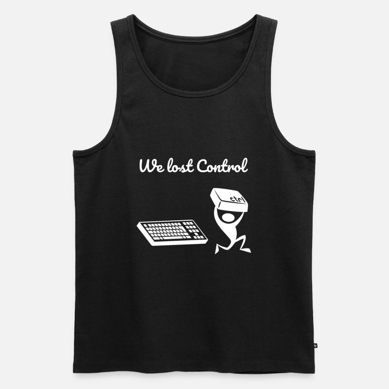 No Ctrl Control Computer - Men's Premium Organic Tank Top - black
