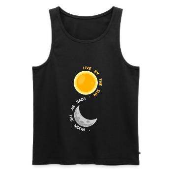 Sonne Und Mond - Männer Premium Bio Tank Top - Schwarz - Vorne - AI Model Male 178 light (178cm)