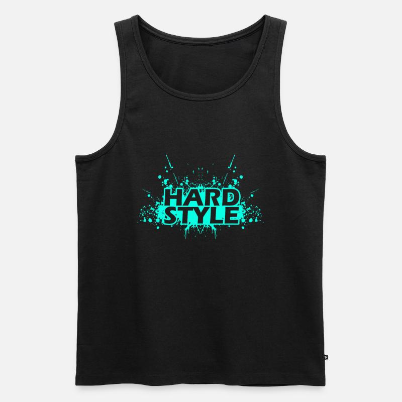Hardstyle - Männer Premium Bio Tank Top - Schwarz