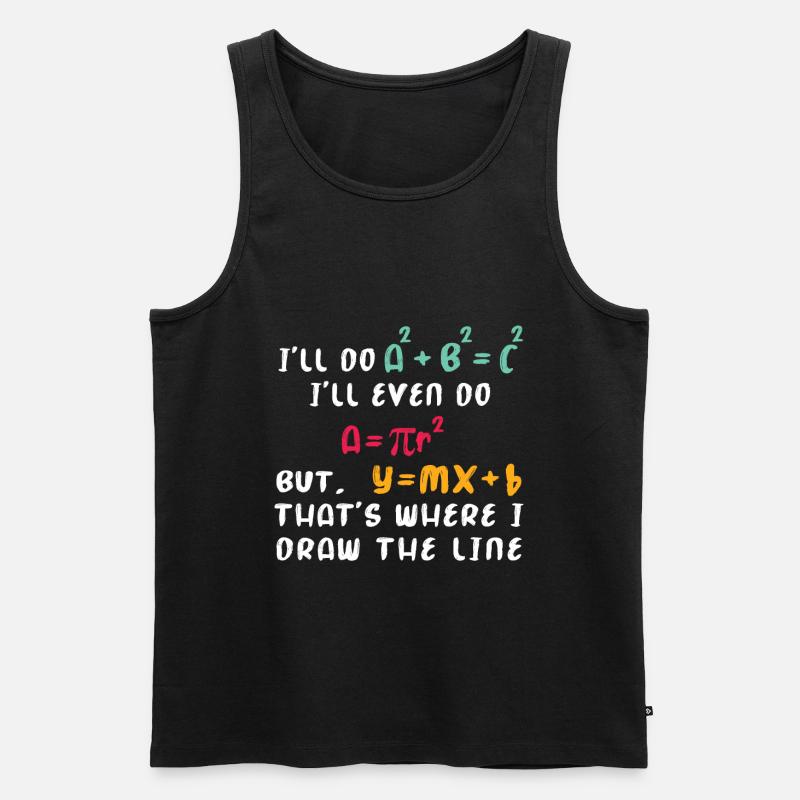 Mathe Nerd - Männer Premium Bio Tank Top - Schwarz