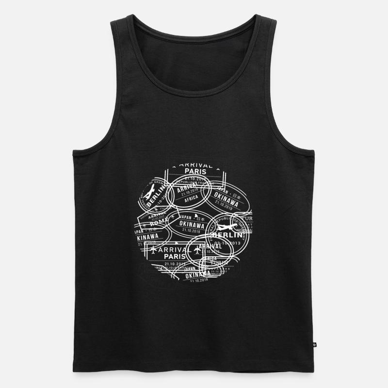Gute Reise - Männer Premium Bio Tank Top - Schwarz