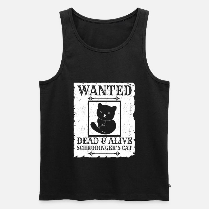 Schrödingers Katze - Männer Premium Bio Tank Top - Schwarz