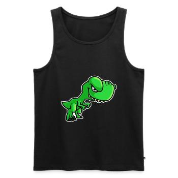 Dinosaur T-Rex - Men's Premium Organic Tank Top - black - Front - Michal (187cm)