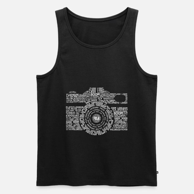 Description de la caméra - Débardeur bio Premium Homme - noir