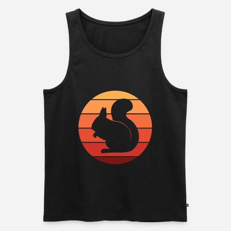 Eichhörnchen - Männer Premium Bio Tank Top - Schwarz