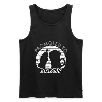 Becoming dad - Men's Premium Organic Tank Top - black - Front - Michal (187cm)