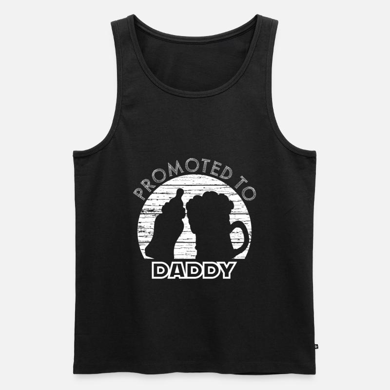 Werdender Papa - Männer Premium Bio Tank Top - Schwarz