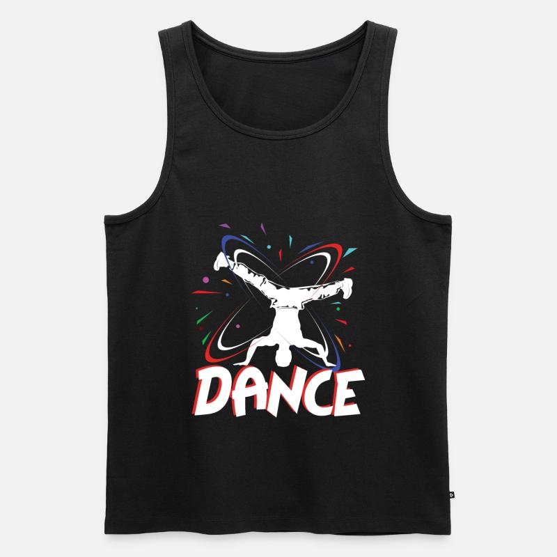 Breakdance Tanzen - Männer Premium Bio Tank Top - Schwarz