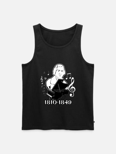Frédéric Chopin - Débardeur bio Premium Homme - noir