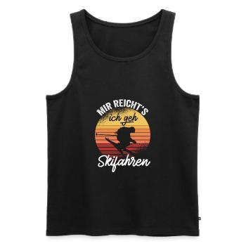 Mir Reichts Ich Geh Skifahren Geschenk Skifahrer - Männer Premium Bio Tank Top - Schwarz - Vorne - Michal (187cm)