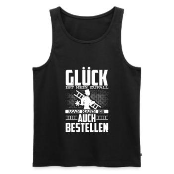 Glück Ist Kein Zufall Schornsteinfeger Glück Kamin - Männer Premium Bio Tank Top - Schwarz - Vorne - Michal (187cm)