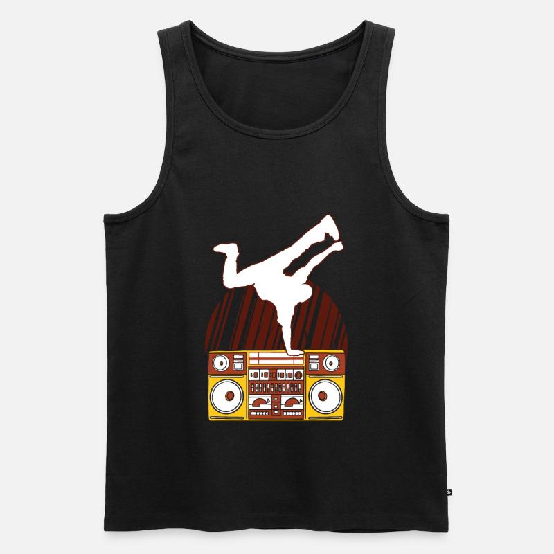 Breakdancer Move - Männer Premium Bio Tank Top - Schwarz