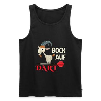 Bock auf Dart Dartspieler Darten Darts Geschenk - Männer Premium Bio Tank Top - Schwarz - Vorne - AI Model Male 178 light (178cm)