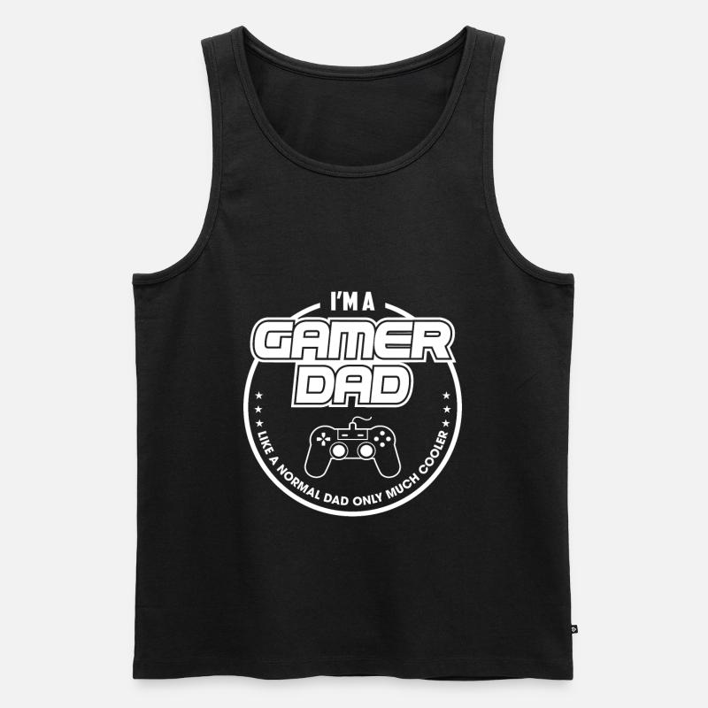 Gaming - Männer Premium Bio Tank Top - Schwarz