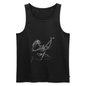 Heavy metal - Débardeur bio Premium Homme - noir - Devant - AI Model Male 178 light (178cm)