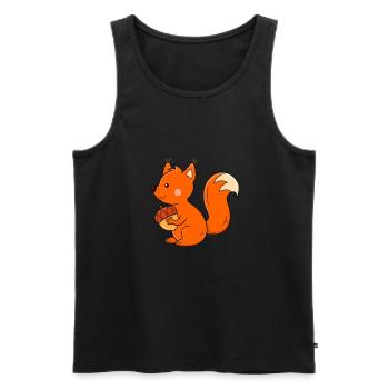 Squirrel children - Men's Premium Organic Tank Top - black - Front - AI Model Male 178 light (178cm)
